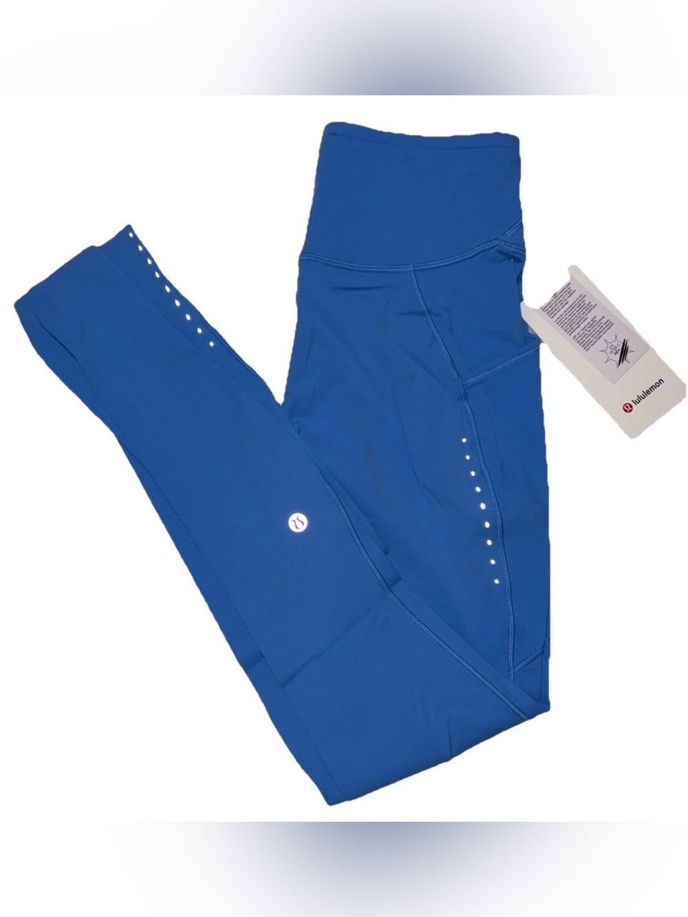 NWT•LULULEMON•SIZE 6•FAST & FREE HI RISE 28” L TIGHT*POCKETS•AUTHENTIC•POOL BLUE